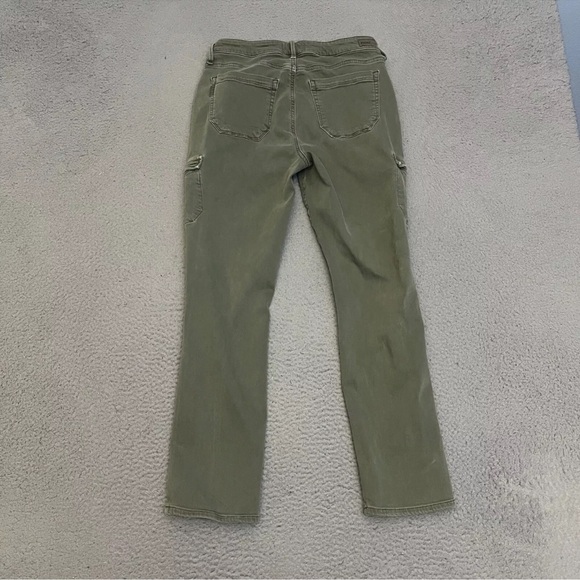 Paige Olive Green Straight Leg Cargo Pants - Size 28 - super Stretchy - Picture 8 of 9